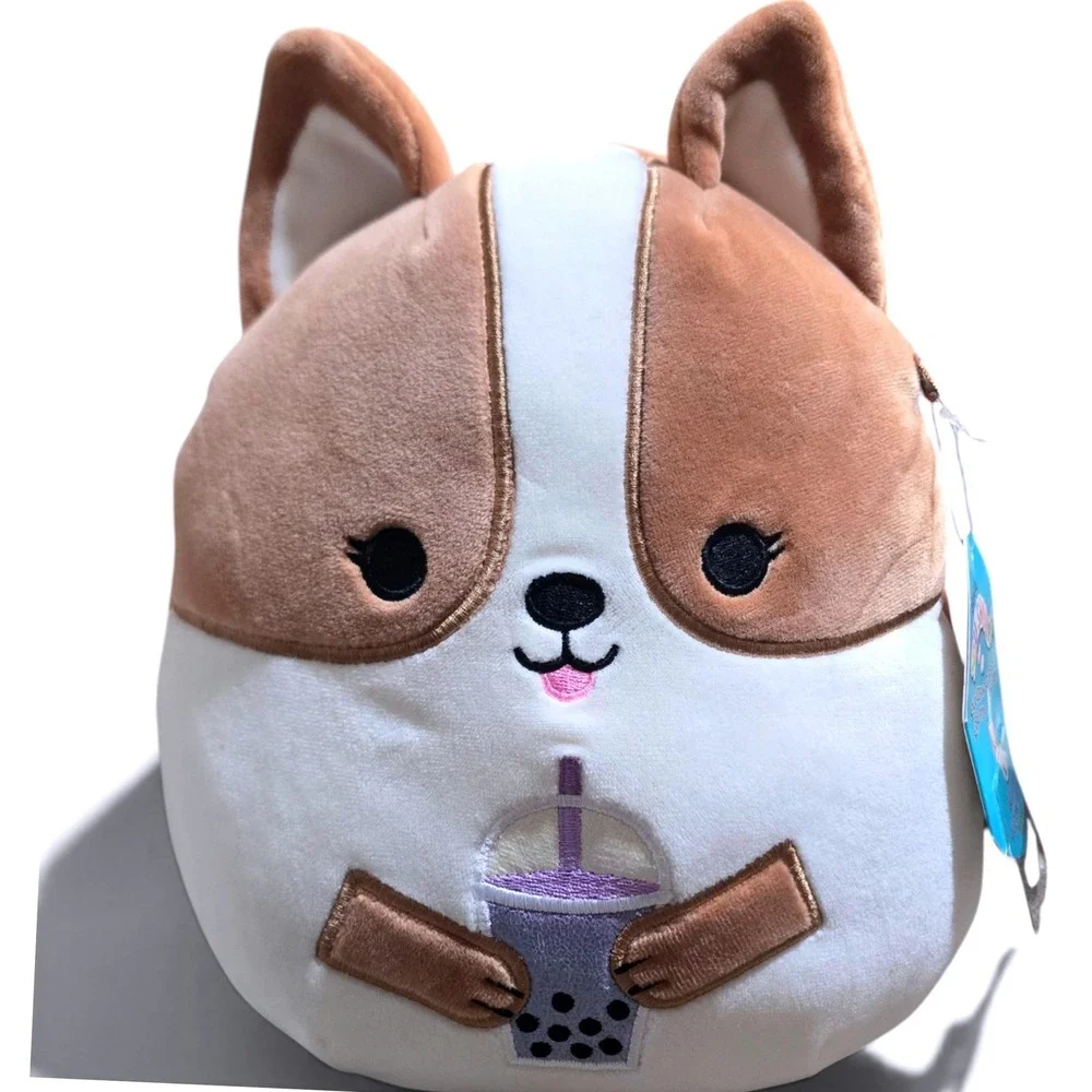 Squishmallows Regina Corgi Boba Tea 8